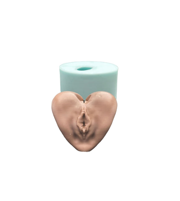 Female Vagina heart Silicone Mold