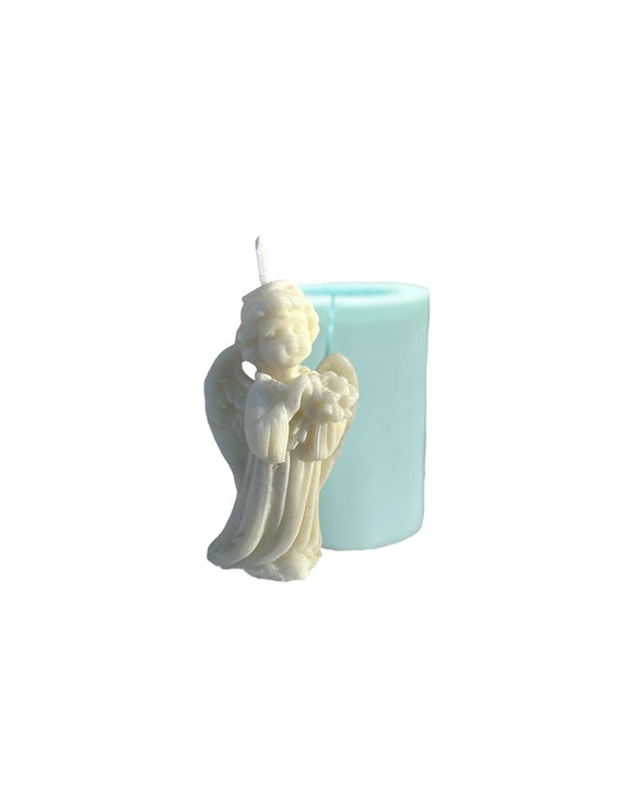 Angel with flowers mold