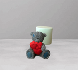 Teddy bear with hearts Mold