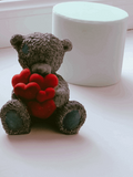 Teddy bear with hearts Mold