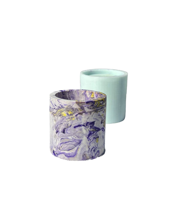 Cylindrical candle holder mold